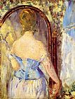 Edouard Manet Canvas Paintings - Before the Mirror